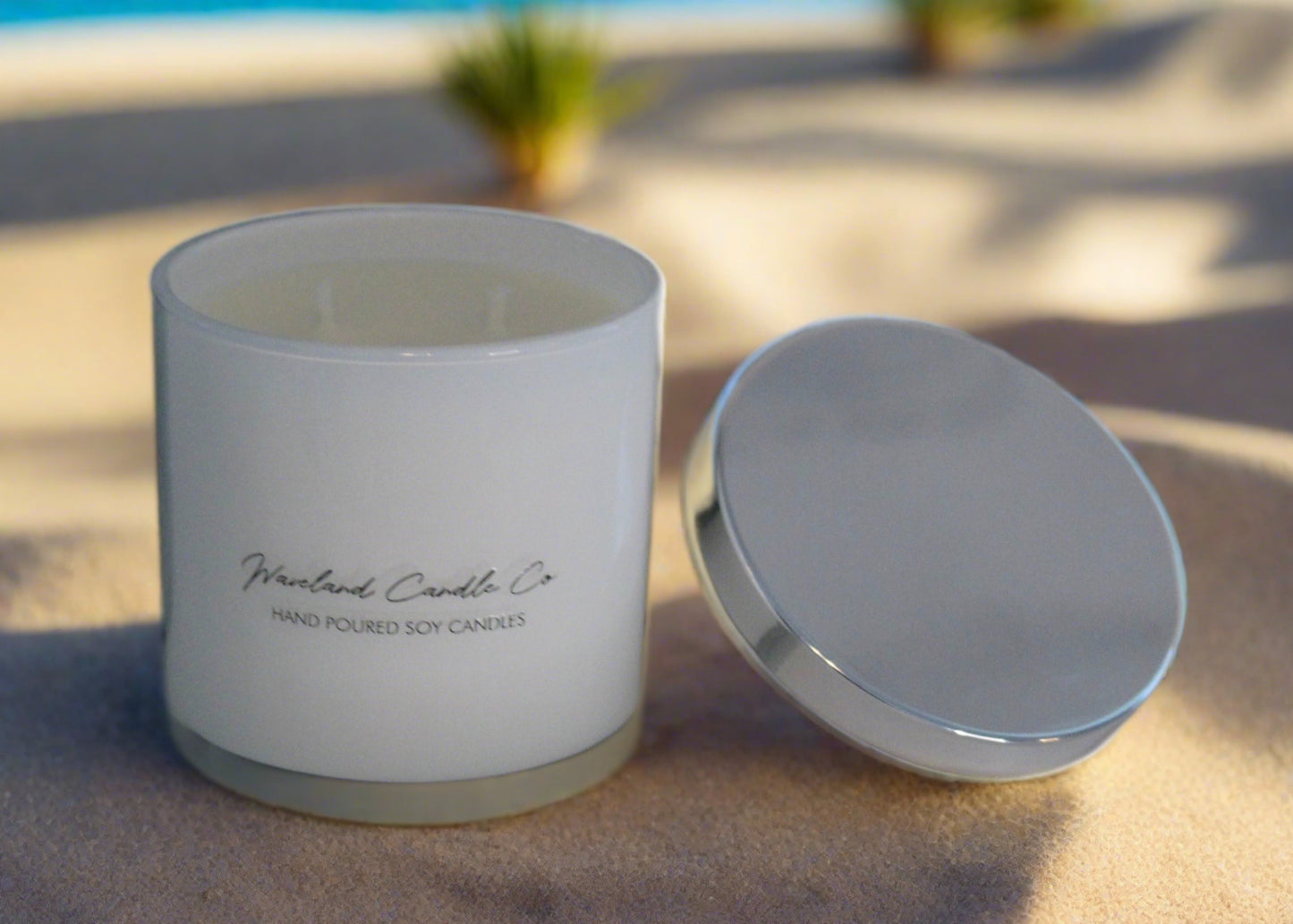Baja Cactus Blossom - Monticiano Milk White Glass Soy Candle
