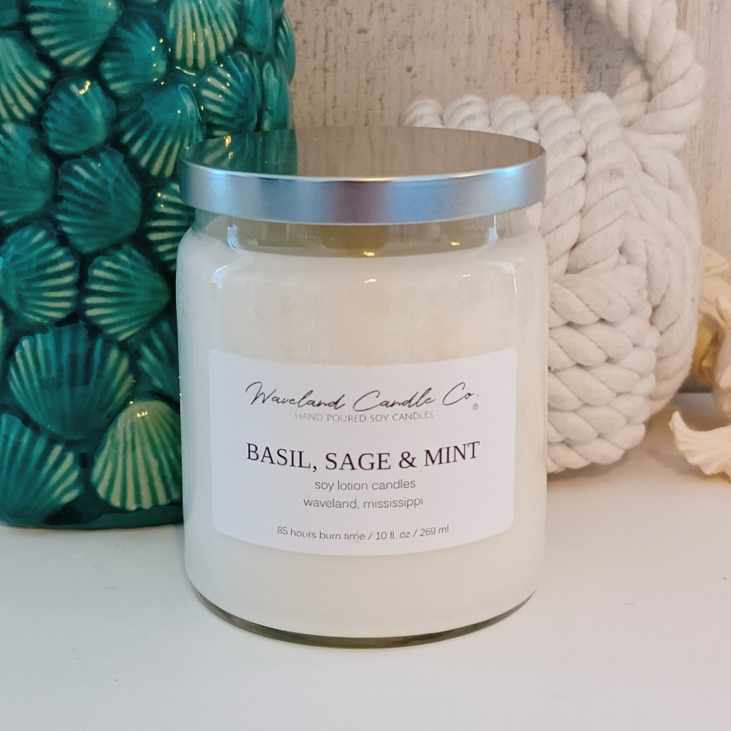 Basil Sage & Mint Soy Candle