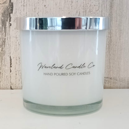 Cafe Au Lait - Monticiano Milk White Glass Soy Candle