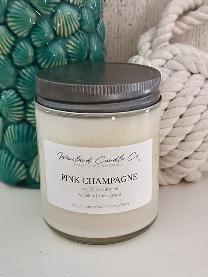 Pink Champagne Soy Candle
