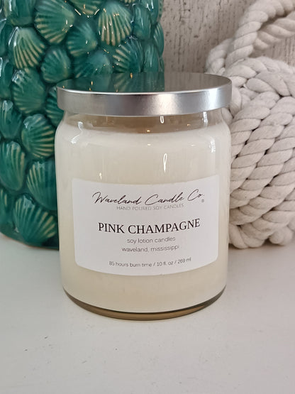 Pink Champagne Soy Candle