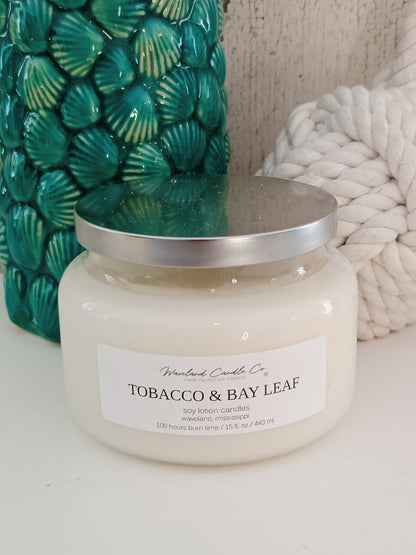 Tobacco and Bay Leaf Soy Candle